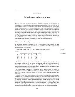 CHAPTER25Missing-dataimputation