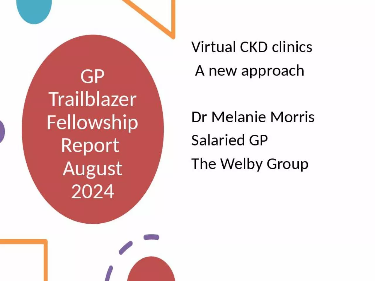 PPT-GP Trailblazer Fellowship Report