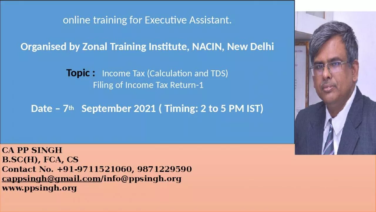 PPT-online training for Executive