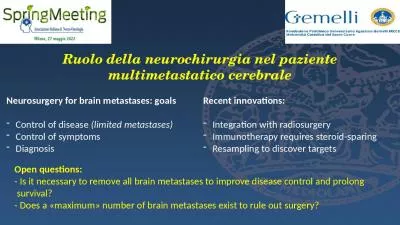 Ruolo della neurochirurgia nel paziente