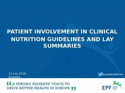 patient involvement in clinical