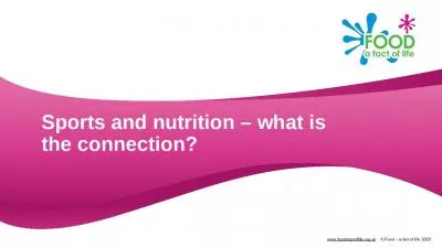 Sports and nutrition – what is the connection?