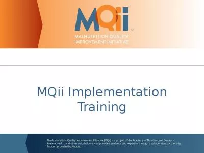 MQii  Implementation Training