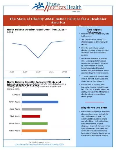 The State of Obesity 2023: Better Policies for a Healthier America