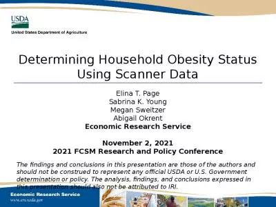 Determining Household Obesity Status Using Scanner Data