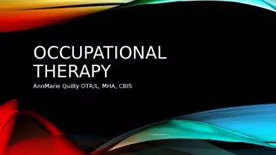 Occupational Therapy AnnMarie