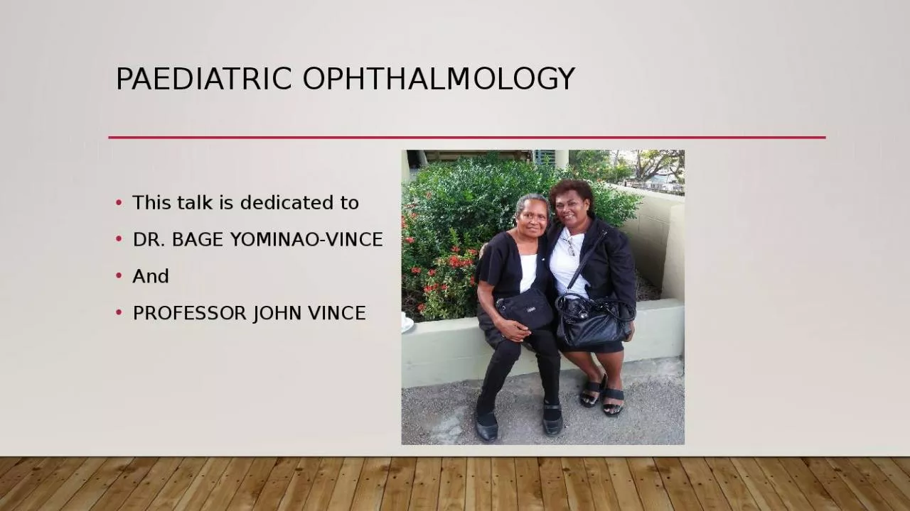 PPT-PAEDIATRIC OPHTHALMOLOGY