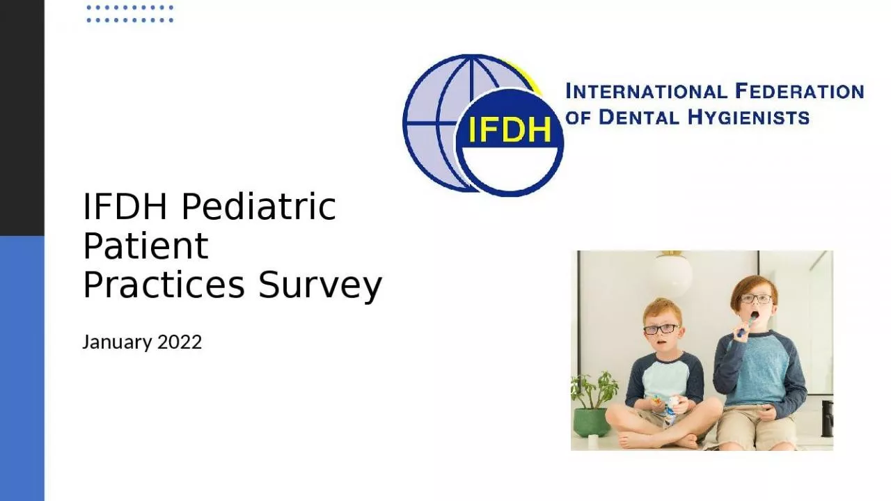 PPT-IFDH Pediatric Patient Practices Survey