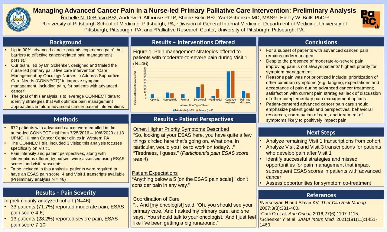 PPT-Managing Advanced Cancer Pain in a Nurse-led Primary Palliative Care Intervention: Preliminary