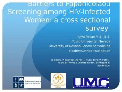 Barriers to Papanicolaou Screening among HIV-Infected Women: a cross sectional survey