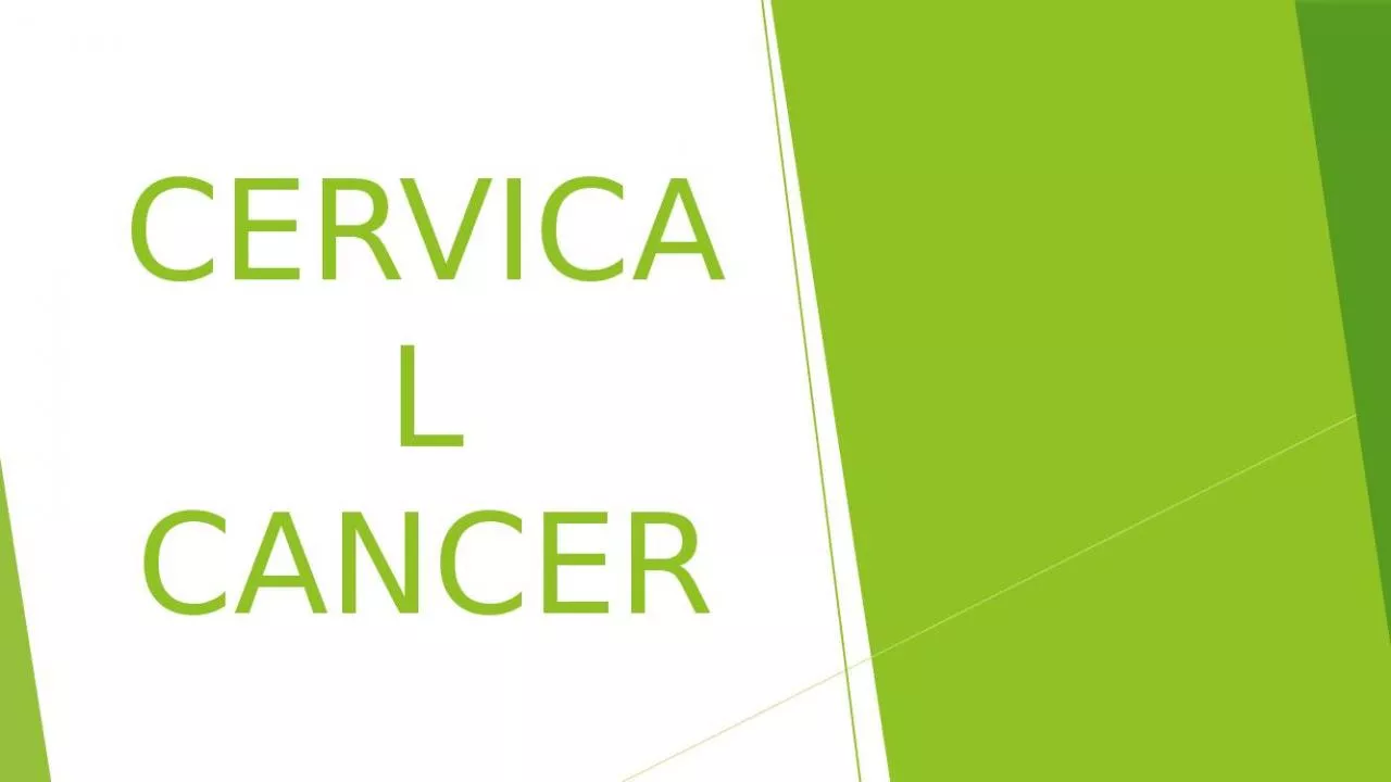 PPT-CERVICAL CANCER INTRODUCTION