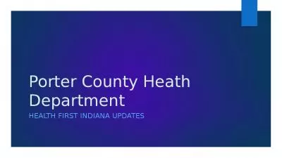 Porter County Heath Department