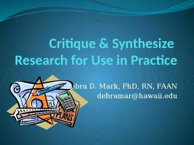 Critique & Synthesize