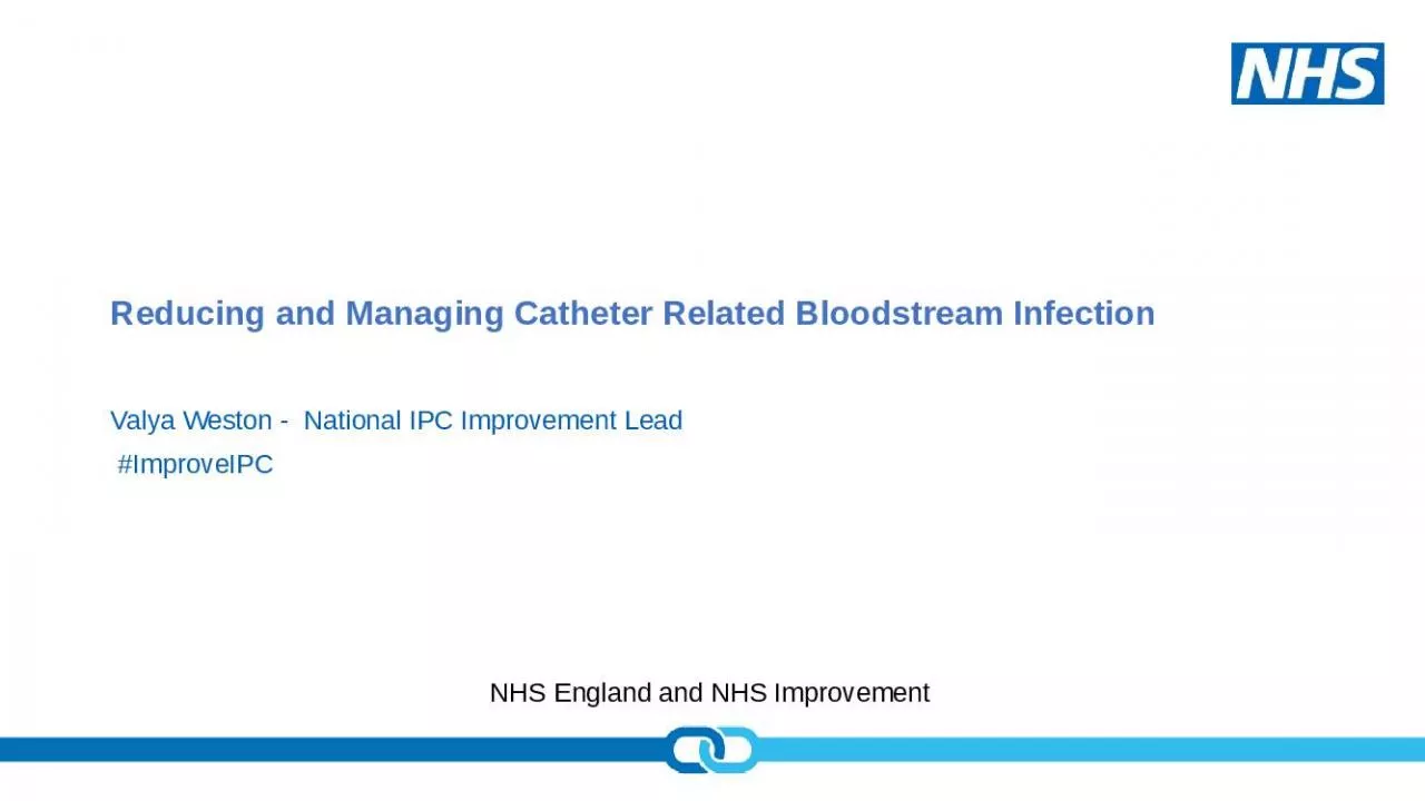 PPT-Reducing and Managing Catheter Related Bloodstream Infection