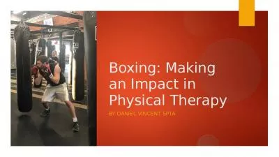 Boxing: Making an Impact in Physical Therapy