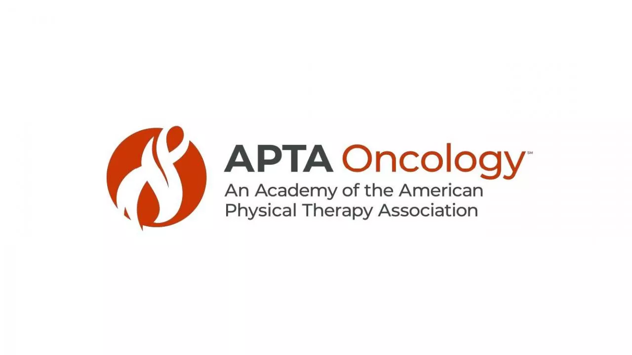 PPT-APTA Oncology Resources PT