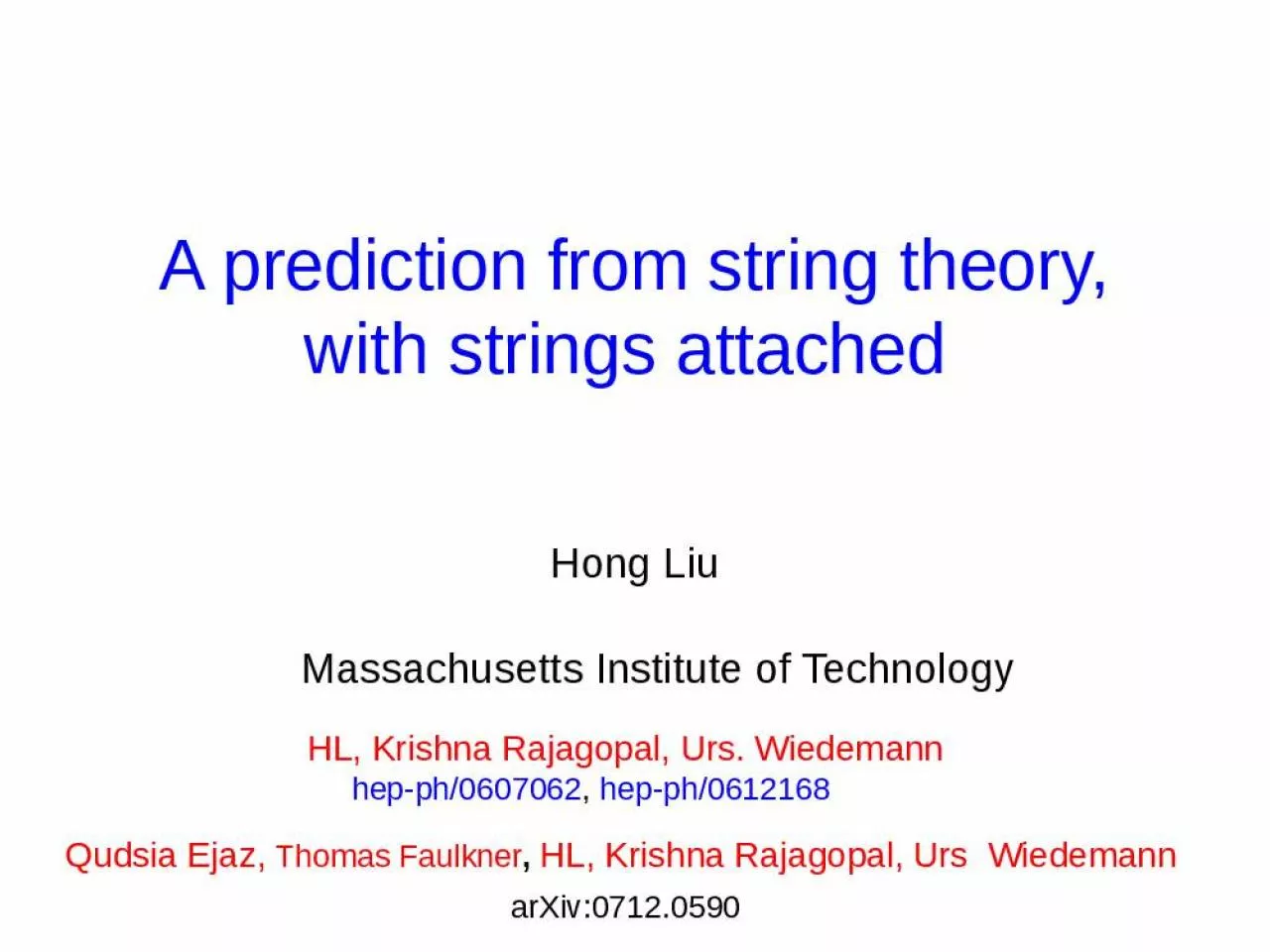 PPT-A prediction from string theory,