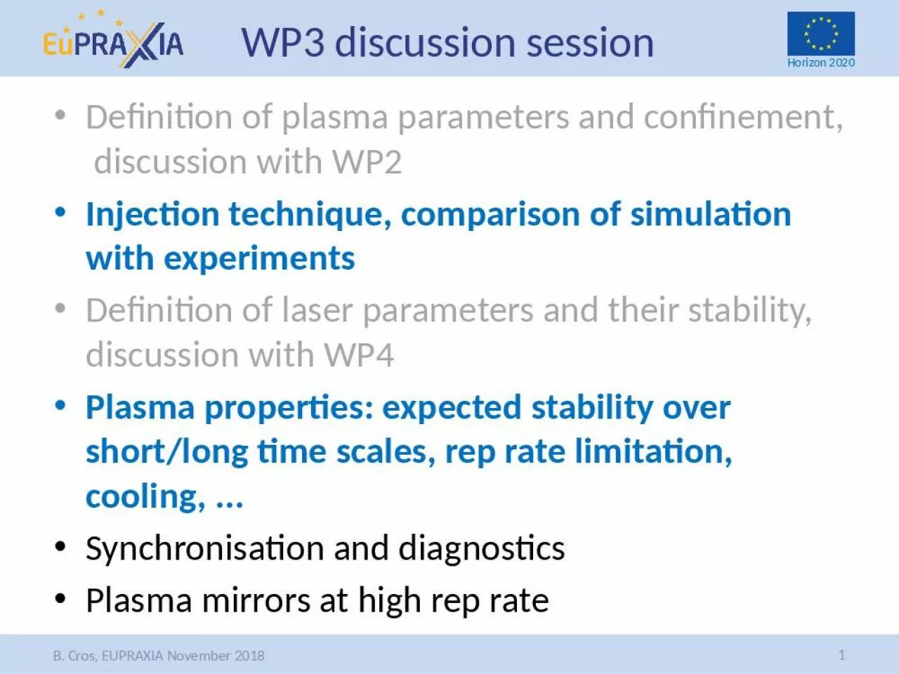 PPT-WP3 discussion session Definition