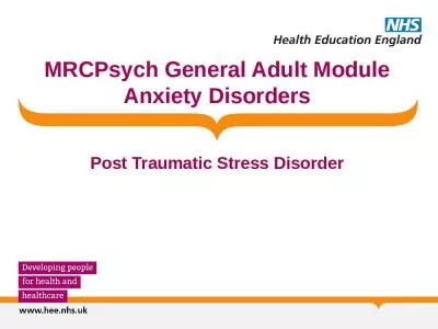 MRCPsych  General Adult Module