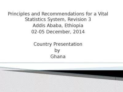 Principles and Recommendations for a Vital Statistics System, Revision 3