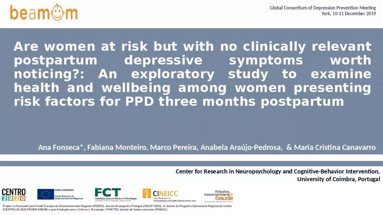 PPT-Are women at risk but with no clinically relevant postpartum depressive symptoms worth