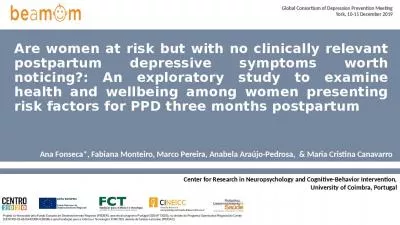 Are women at risk but with no clinically relevant postpartum depressive symptoms worth