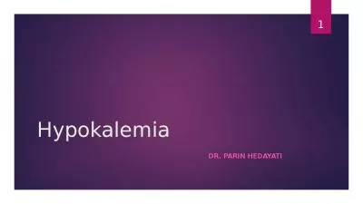 Hypokalemia