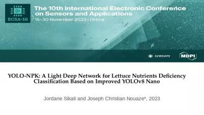 YOLO-NPK: A Light Deep Network for Lettuce Nutrients Deficiency Classification Based on