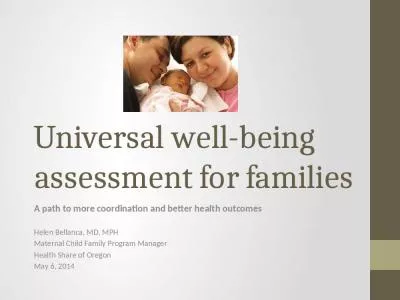 Universal well-being assessment for families