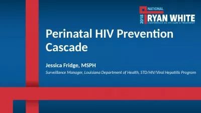 Perinatal HIV Prevention Cascade