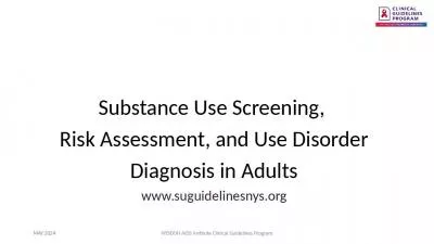 Substance Use Screening,