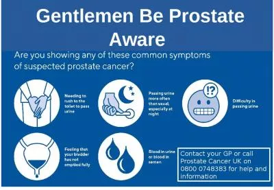 Gentlemen Be Prostate Aware