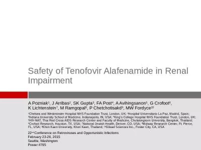 Safety   of  Tenofovir