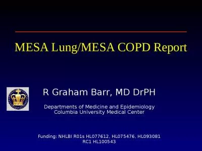 MESA Lung/MESA COPD Report