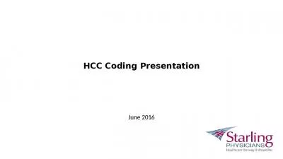 HCC Coding Presentation June