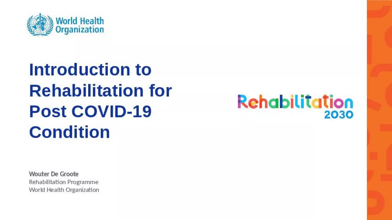 PPT-Introduction to Rehabilitation for Post COVID-19 Condition