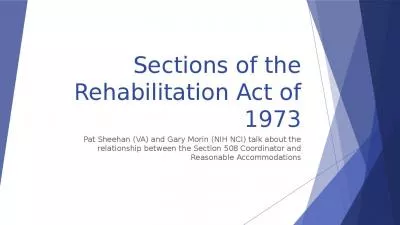 Pat Sheehan (VA) and Gary Morin (NIH NCI) talk about the relationship between the Section 508 Coord