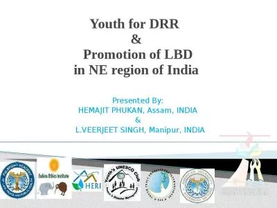 Youth for DRR  &  Promotion of LBD