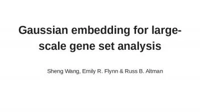 Gaussian embedding for large-scale gene set analysis