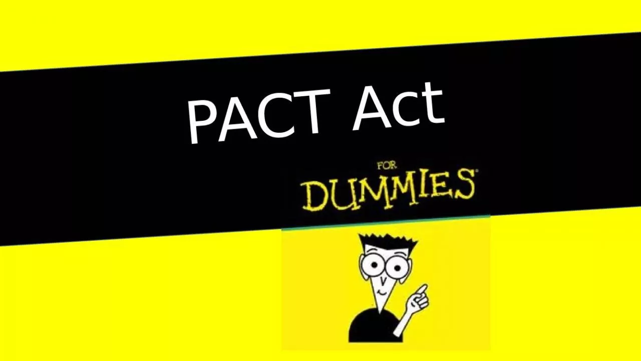 PPT-PACT Act Title I Expansion of Health Care Eligibility