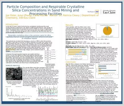 Particle Composition and Respirable Crystalline Silica Concentrations in Sand Mining and Processing