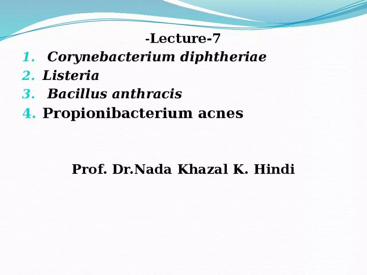 PPT-Lecture-7- Corynebacterium