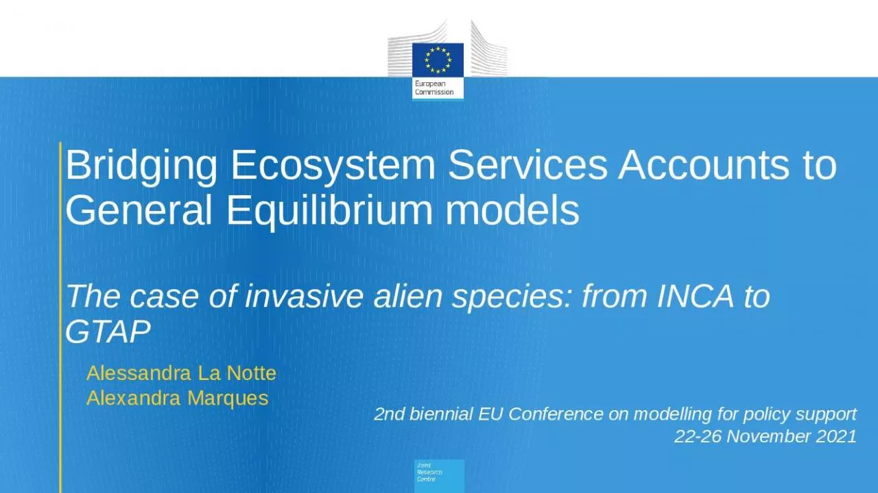 PPT-Bridging Ecosystem Services Accounts to