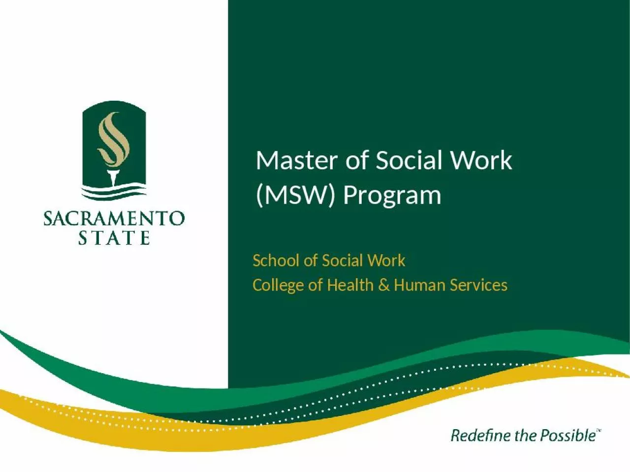 PPT-Master of Social Work (MSW) Program