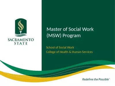 Master of Social Work  (MSW) Program