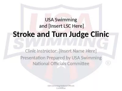 USA Swimming  and [Insert LSC Here]