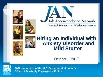 1 Hiring an Individual with Anxiety Disorder and Mild Stutter