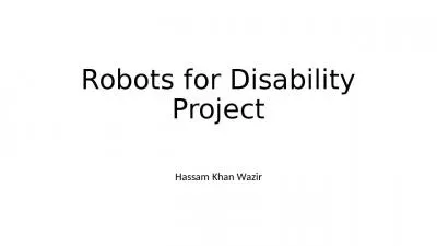 Robots for Disability Project