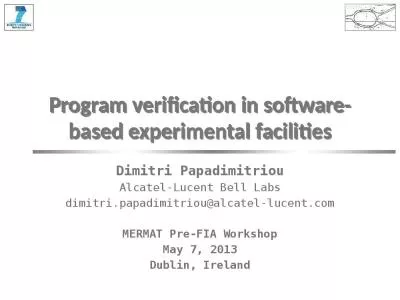 Program verification in software-based experimental facilities