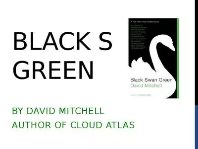 Black Swan Green  By David Mitchell